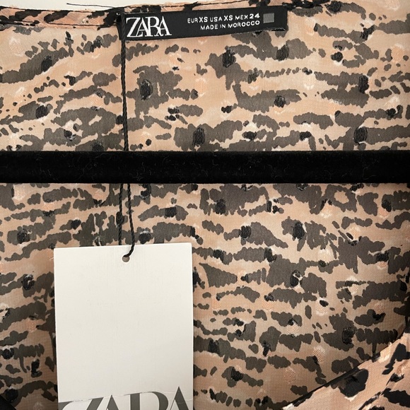 ZARA ANIMAL PRINT DRESS - Picture 10 of 14